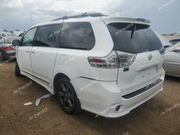 TOYOTA SIENNA SE 2020 white  gas 5TDEZ3DC8LS240643 photo #3