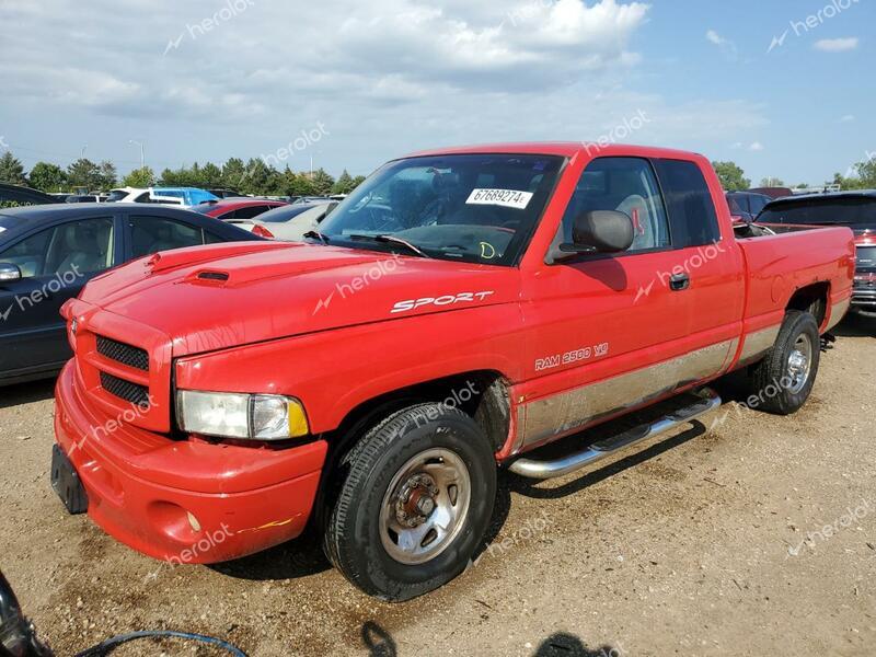 DODGE RAM 2500 1999 red  gas 1B7KC23Z1XJ608605 photo #1