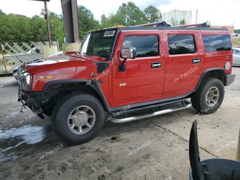 HUMMER H2 2004 red  gas 5GRGN23U14H116078 photo #1