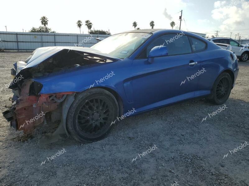 HYUNDAI TIBURON GT 2004 blue  gas KMHHN65F74U115029 photo #1