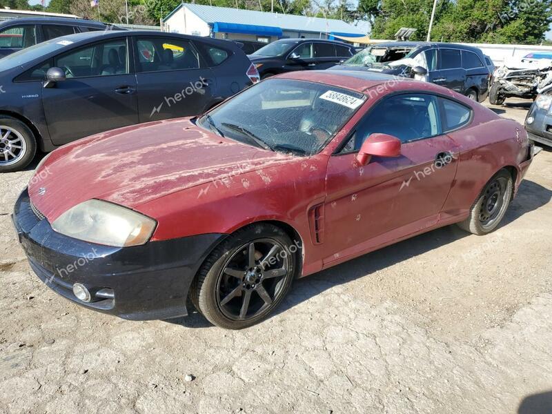 HYUNDAI TIBURON GT 2006 red coupe gas KMHHN65F86U229009 photo #1