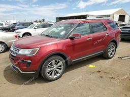 FORD EXPLORER L 2018 maroon  gas 1FM5K7F89JGA76097 photo #2