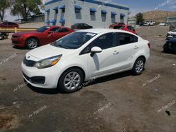 KIA RIO LX 2015 white  gas KNADM4A36F6428986 photo #2