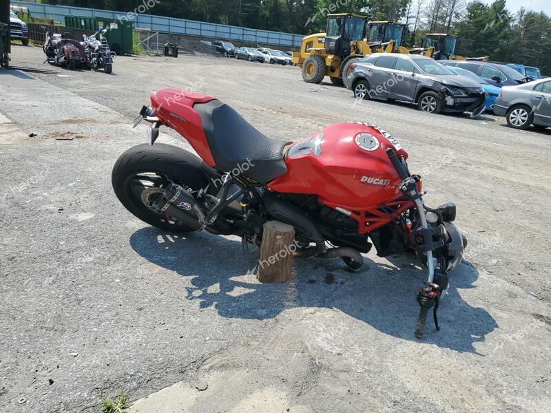 DUCATI MONSTER 82 2018 red  gas ZDMMACLS9JB001431 photo #1