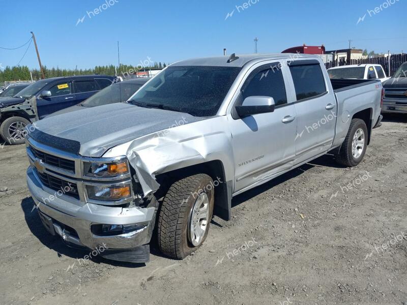 CHEVROLET SILVERADO 2015 silver  gas 3GCUKREC9FG275034 photo #1