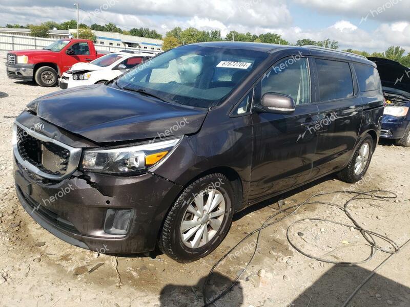 KIA SEDONA LX 2017 gray  gas KNDMB5C14H6248161 photo #1