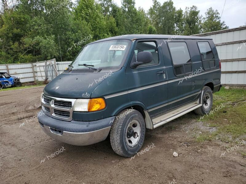 DODGE RAM VAN B1 2003 black  gas 2D6WB11X03K529080 photo #1