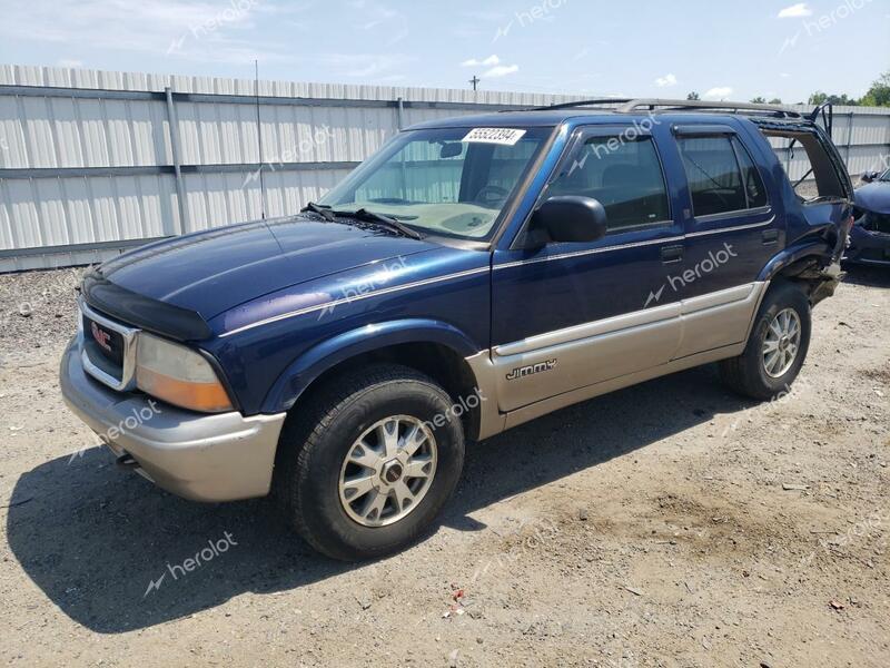 GMC JIMMY 2001 blue  gas 1GKDT13W012140929 photo #1