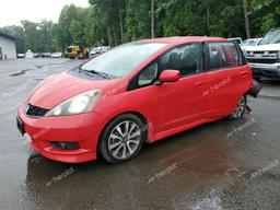 HONDA FIT SPORT 2012 red hatchbac gas JHMGE8H55CC027419 photo #2