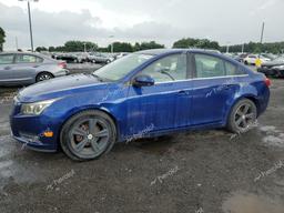 CHEVROLET CRUZE LT 2013 blue sedan 4d gas 1G1PE5SB2D7117807 photo #2