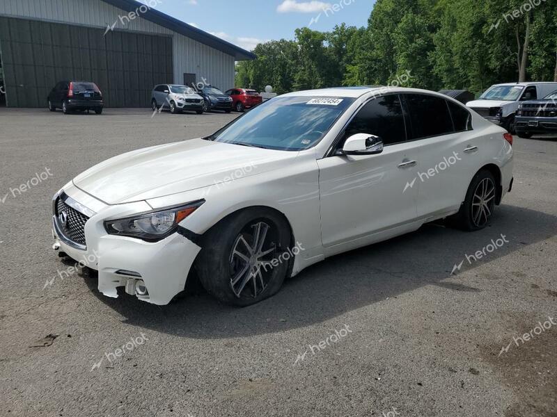 INFINITI Q50 PREMIU 2016 white sedan 4d gas JN1EV7AR8GM340953 photo #1