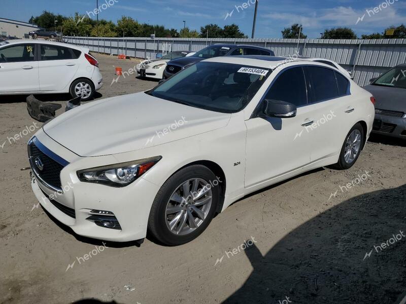 INFINITI Q50 PREMIU 2016 white sedan 4d gas JN1EV7AP1GM304522 photo #1