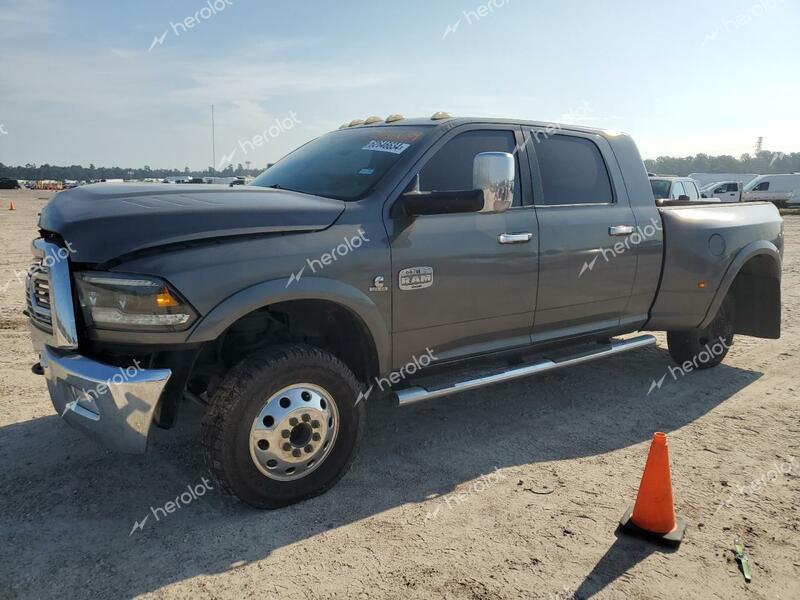 DODGE RAM 3500 L 2012 gray crew pic diesel 3C63DRNL9CG127202 photo #1