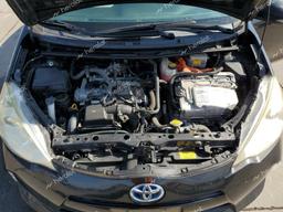 TOYOTA PRIUS C 2012 black  hybrid engine JTDKDTB31C1004515 photo #4