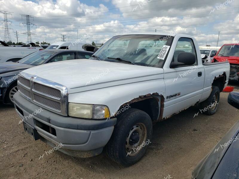 DODGE RAM 1500 2001 white pickup gas 1B7HC16X91S164017 photo #1