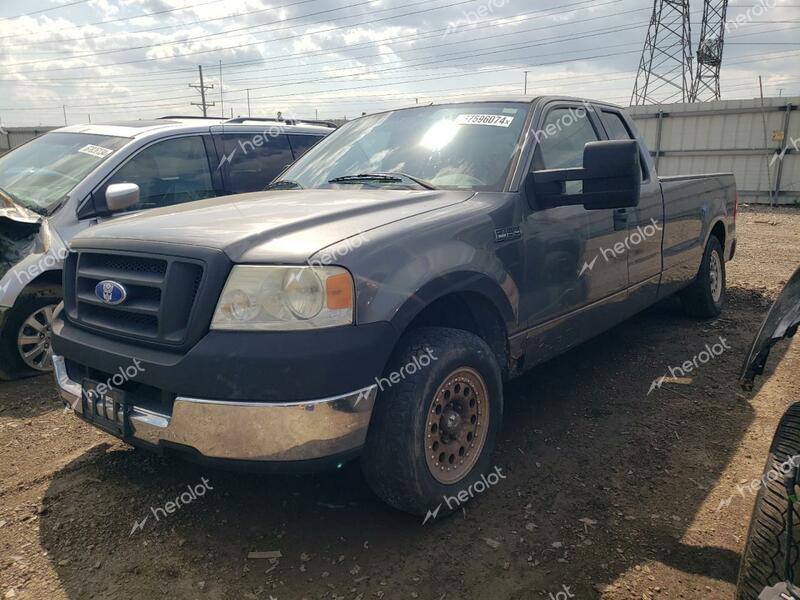 FORD F150 2005 gray  gas 1FTVX12575NB84248 photo #1