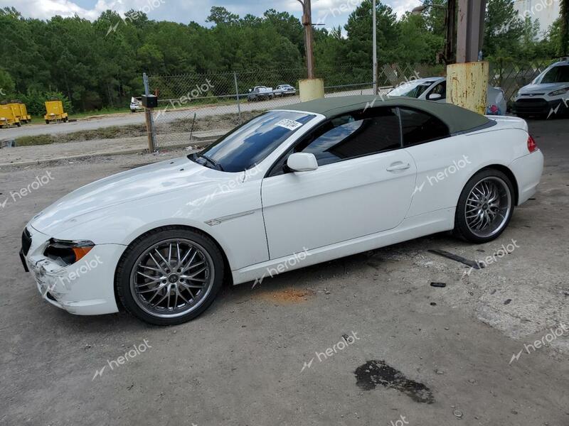 BMW 650 I 2007 white  gas WBAEK13557CN82034 photo #1