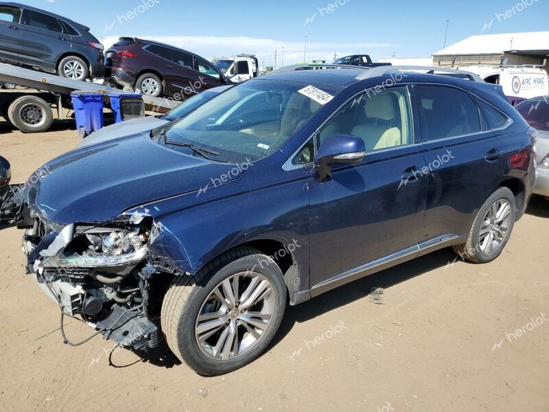 LEXUS RX 450H 2015 blue  hybrid engine 2T2BC1BA1FC006315 photo #1