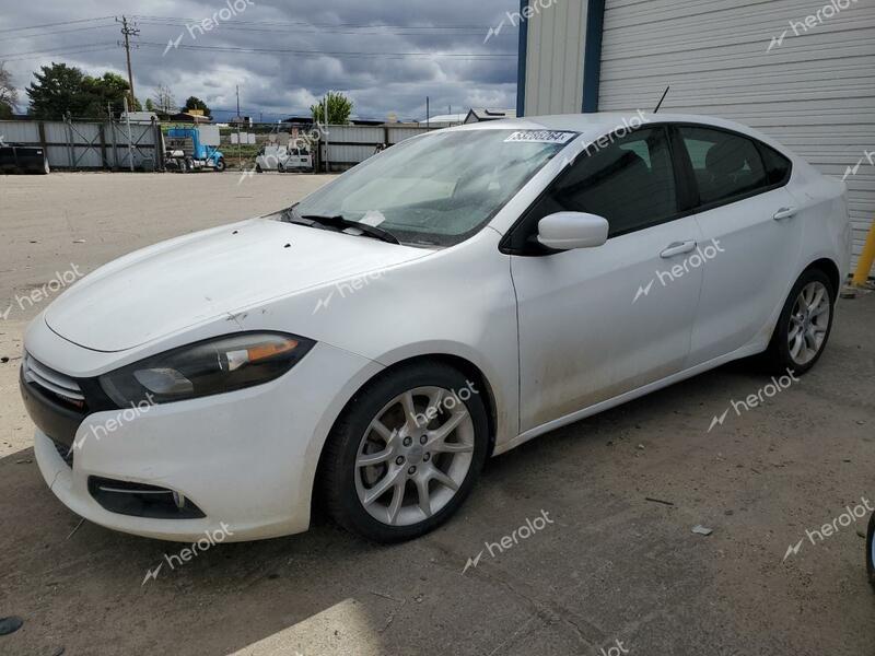 DODGE DART SXT 2013 white  gas 1C3CDFBAXDD107649 photo #1