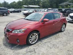 LEXUS CT 200 2013 red hatchbac hybrid engine JTHKD5BH6D2130015 photo #2