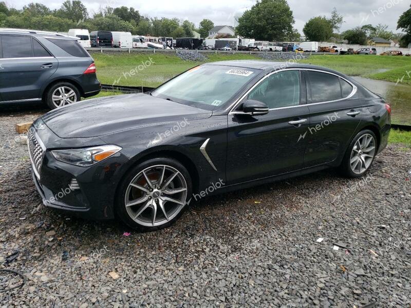 GENESIS G70 PRESTI 2019 black  gas KMTG44LA9KU025104 photo #1