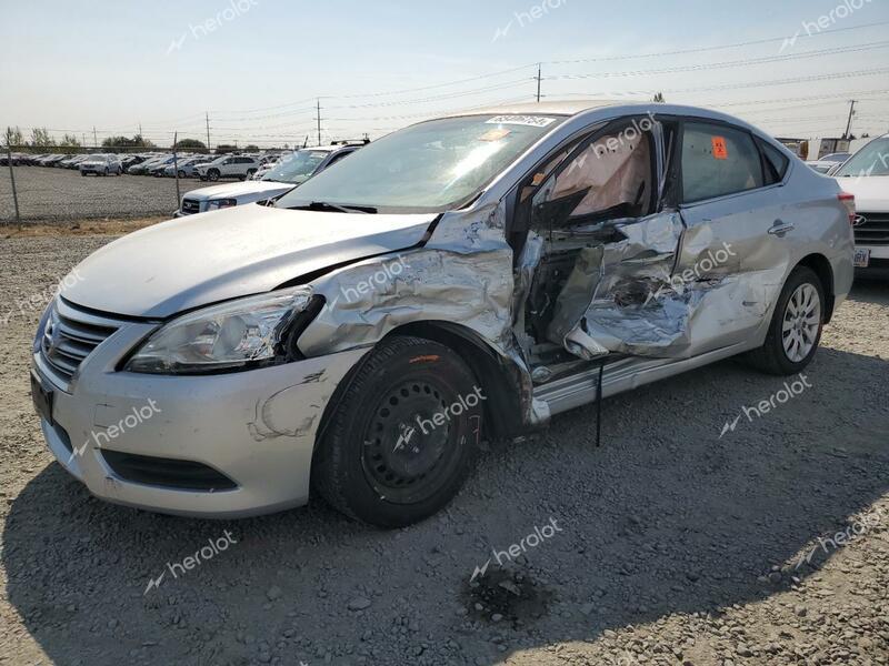 NISSAN SENTRA S 2015 silver  gas 3N1AB7AP8FY313883 photo #1