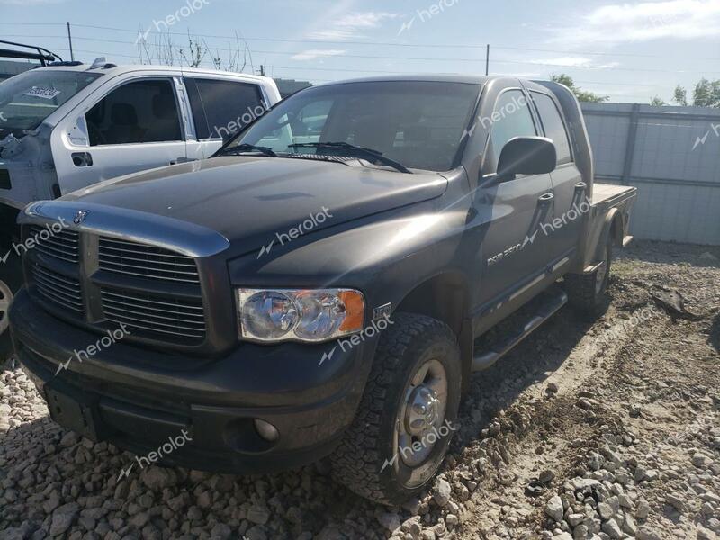 DODGE RAM 2500 S 2004 gray crew pic gas 3D7KU28D74G159766 photo #1