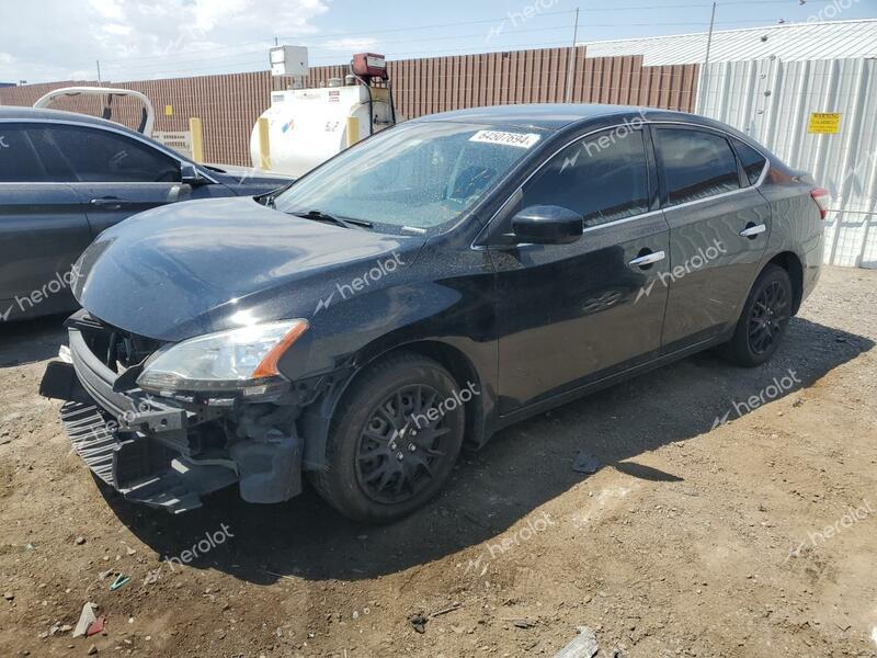 NISSAN SENTRA S 2014 black  gas 3N1AB7AP1EY285035 photo #1