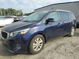 KIA SEDONA LX 2018 blue  gas KNDMB5C17J6390302 photo #2