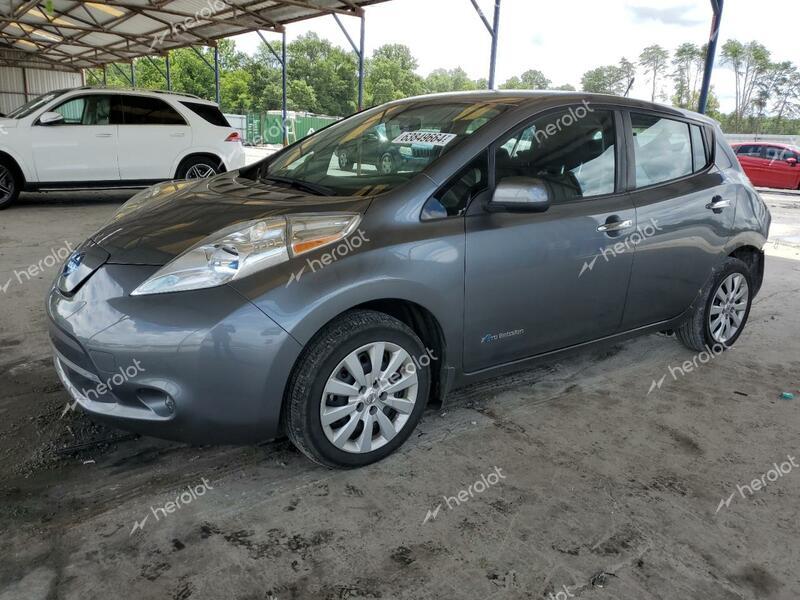 NISSAN LEAF S 2014 charcoal  electric 1N4AZ0CP0EC333443 photo #1