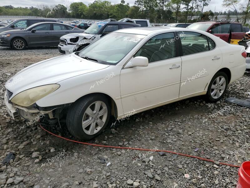 LEXUS ES 330 2005 white  gas JTHBA30G955073378 photo #1