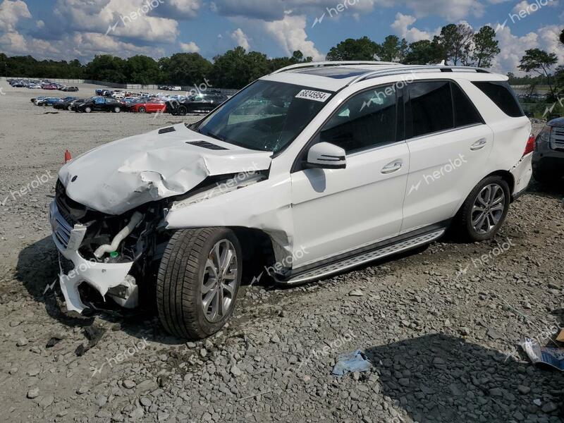 MERCEDES-BENZ GLE 350 2018 white  gas 4JGDA5JB1JB178951 photo #1