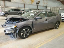 HONDA INSIGHT EX 2021 gray  hybrid engine 19XZE4F56ME010516 photo #2