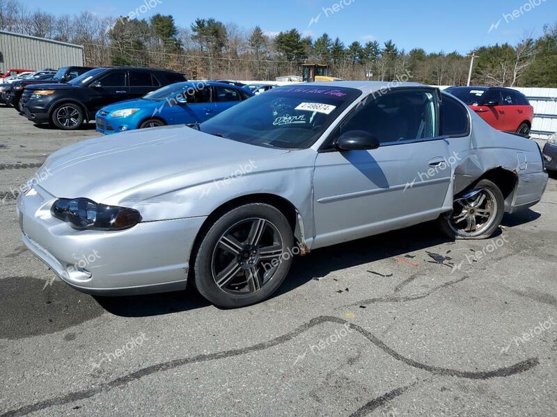 CHEVROLET MONTE CARL 2000 silver coupe gas 2G1WW12E6Y9249002 photo #1