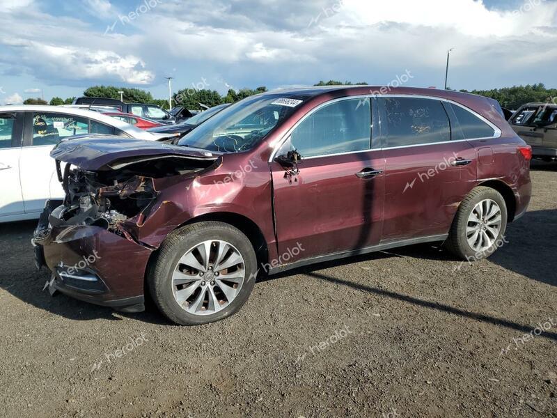 ACURA MDX TECHNO 2016 maroon 4dr spor gas 5FRYD4H66GB057384 photo #1