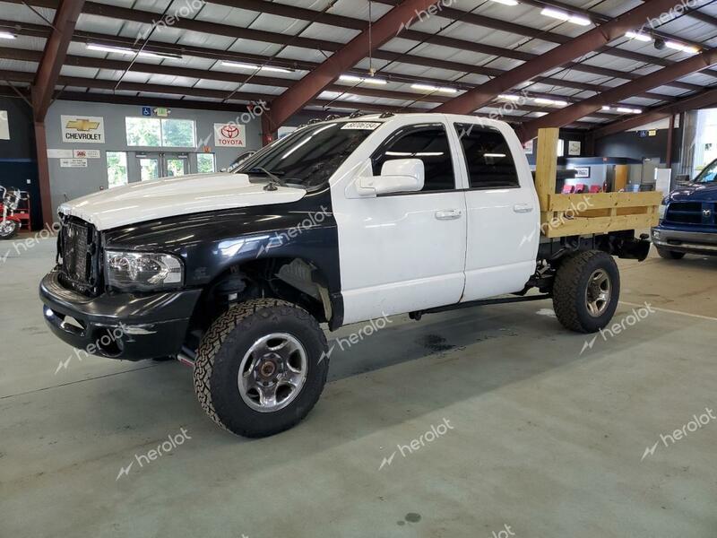 DODGE RAM 2500 S 2004 white crew pic diesel 3D7KU28C74G256604 photo #1