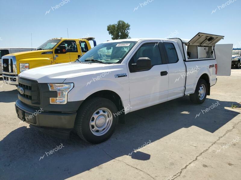 FORD F150 SUPER 2017 white  gas 1FTEX1C83HKD34192 photo #1