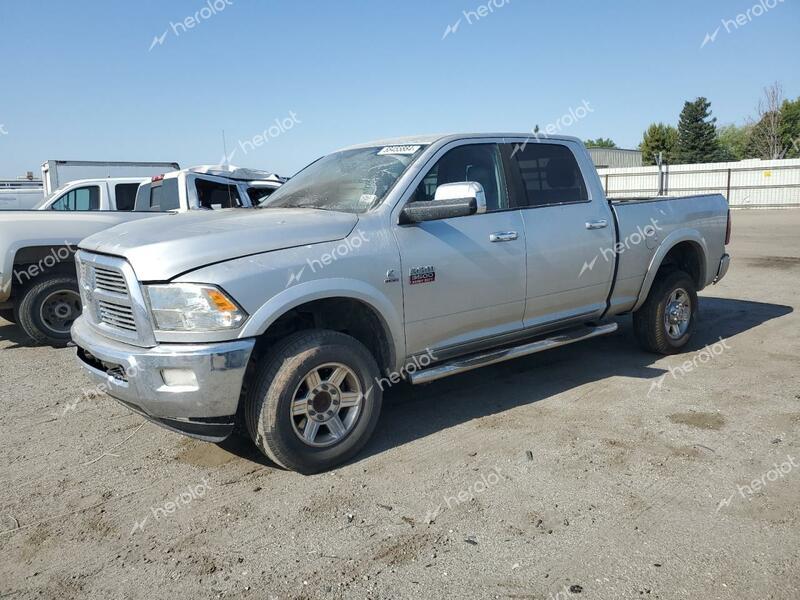 DODGE RAM 3500 L 2012 silver crew pic diesel 3C63D3EL3CG153145 photo #1