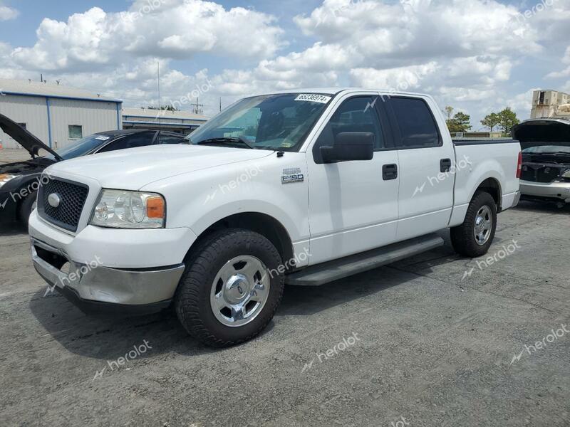 FORD F150 SUPER 2006 white crew pic flexible fuel 1FTPW12V36KC10097 photo #1