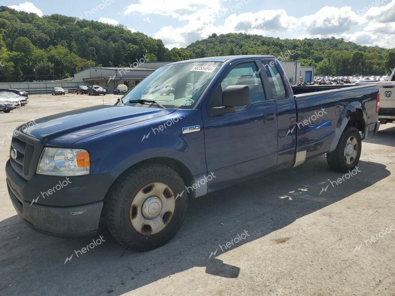 FORD F150 2008 blue  gas 1FTRF12268KE15107 photo #1