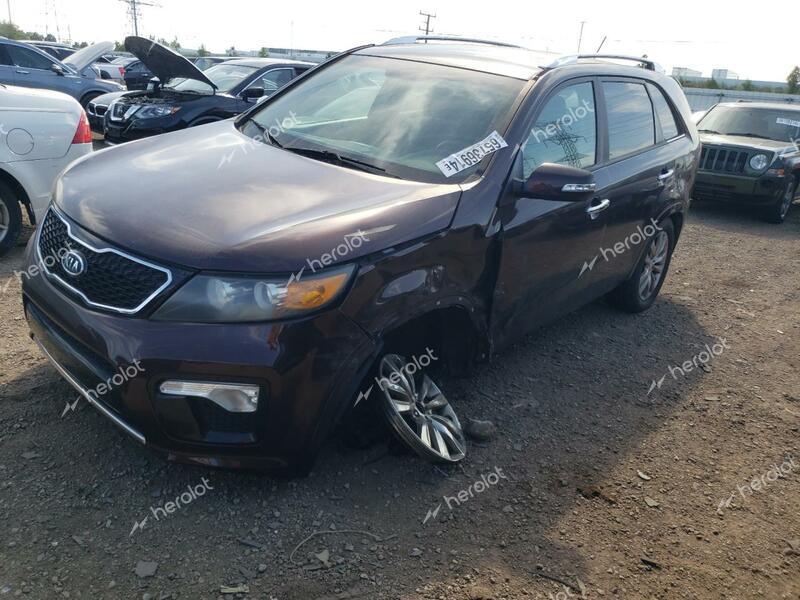 KIA SORENTO SX 2011 maroon  gas 5XYKW4A20BG106542 photo #1