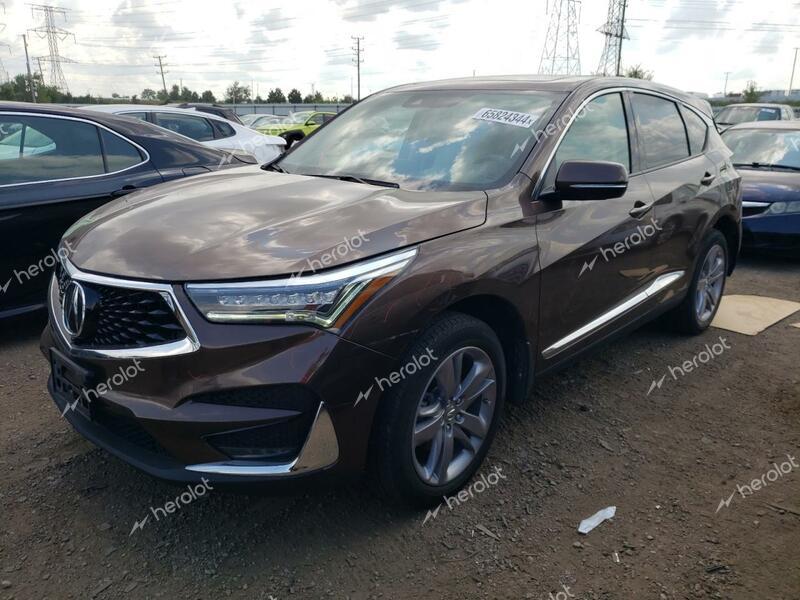 ACURA RDX ADVANC 2019 brown  gas 5J8TC2H73KL042263 photo #1