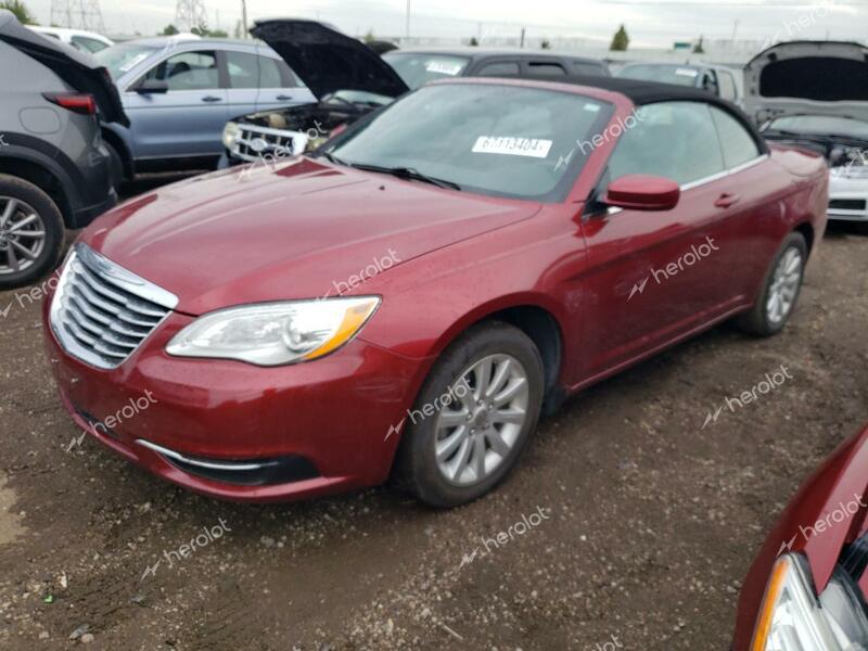 CHRYSLER 200 TOURIN 2013 red  gas 1C3BCBEB8DN540229 photo #1