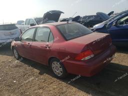 MITSUBISHI LANCER ES 2002 red sedan 4d gas JA3AJ26E52U068370 photo #3