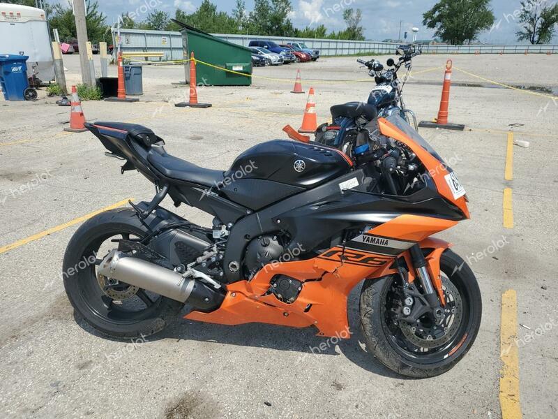 YAMAHA YZFR6 2020 orange  gas JYARJ28E7LA005514 photo #1