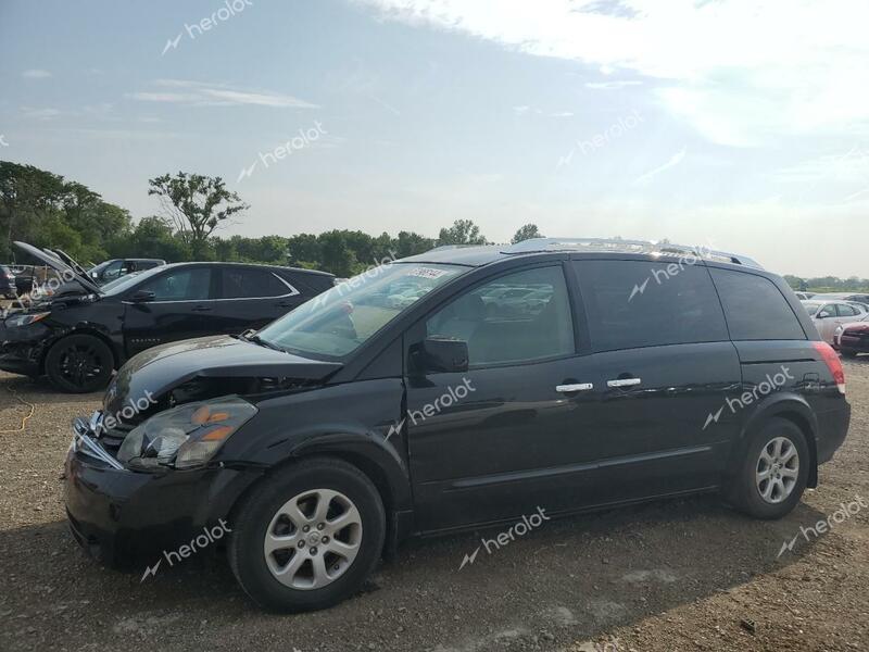 NISSAN QUEST S 2008 black  gas 5N1BV28U58N113580 photo #1