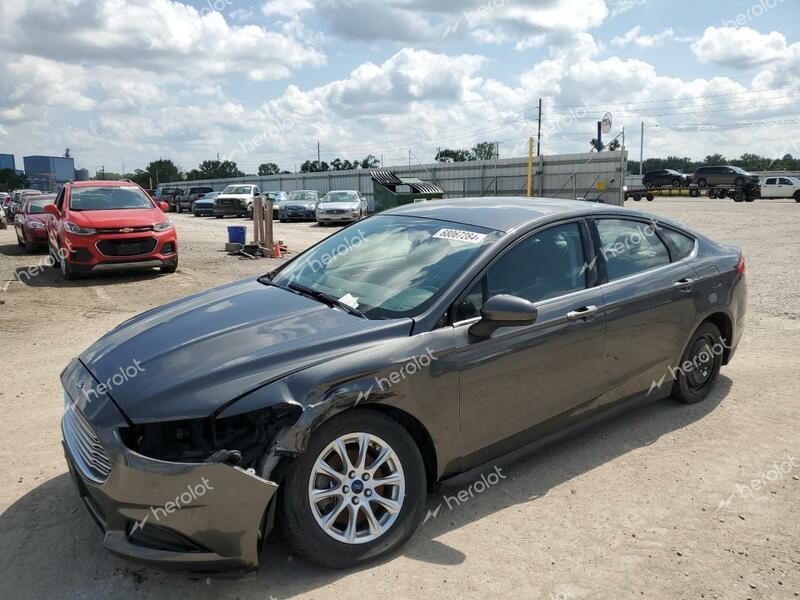 FORD FUSION S 2016 charcoal  gas 3FA6P0G75GR280491 photo #1