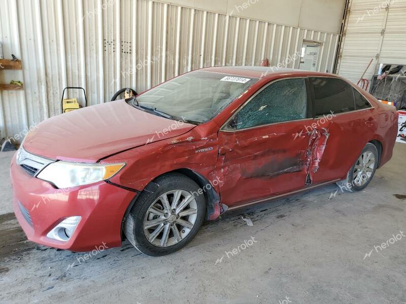 TOYOTA CAMRY HYBR 2012 red  hybrid engine 4T1BD1FK9CU039674 photo #1