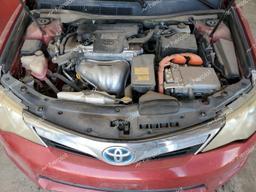 TOYOTA CAMRY HYBR 2012 red  hybrid engine 4T1BD1FK9CU039674 photo #4