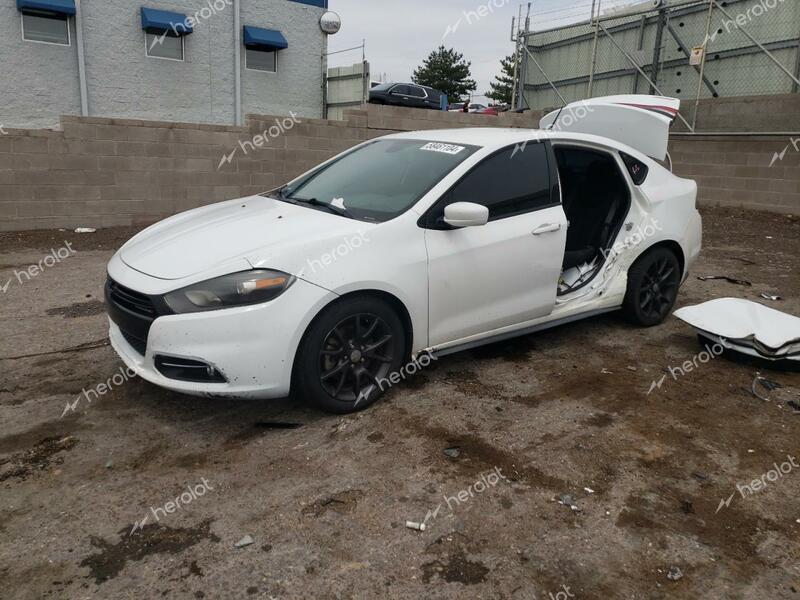 DODGE DART SXT 2016 white  gas 1C3CDFBB1GD607177 photo #1